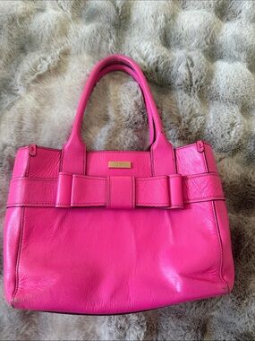 kate spade Hot Pink Leather Bow Tote